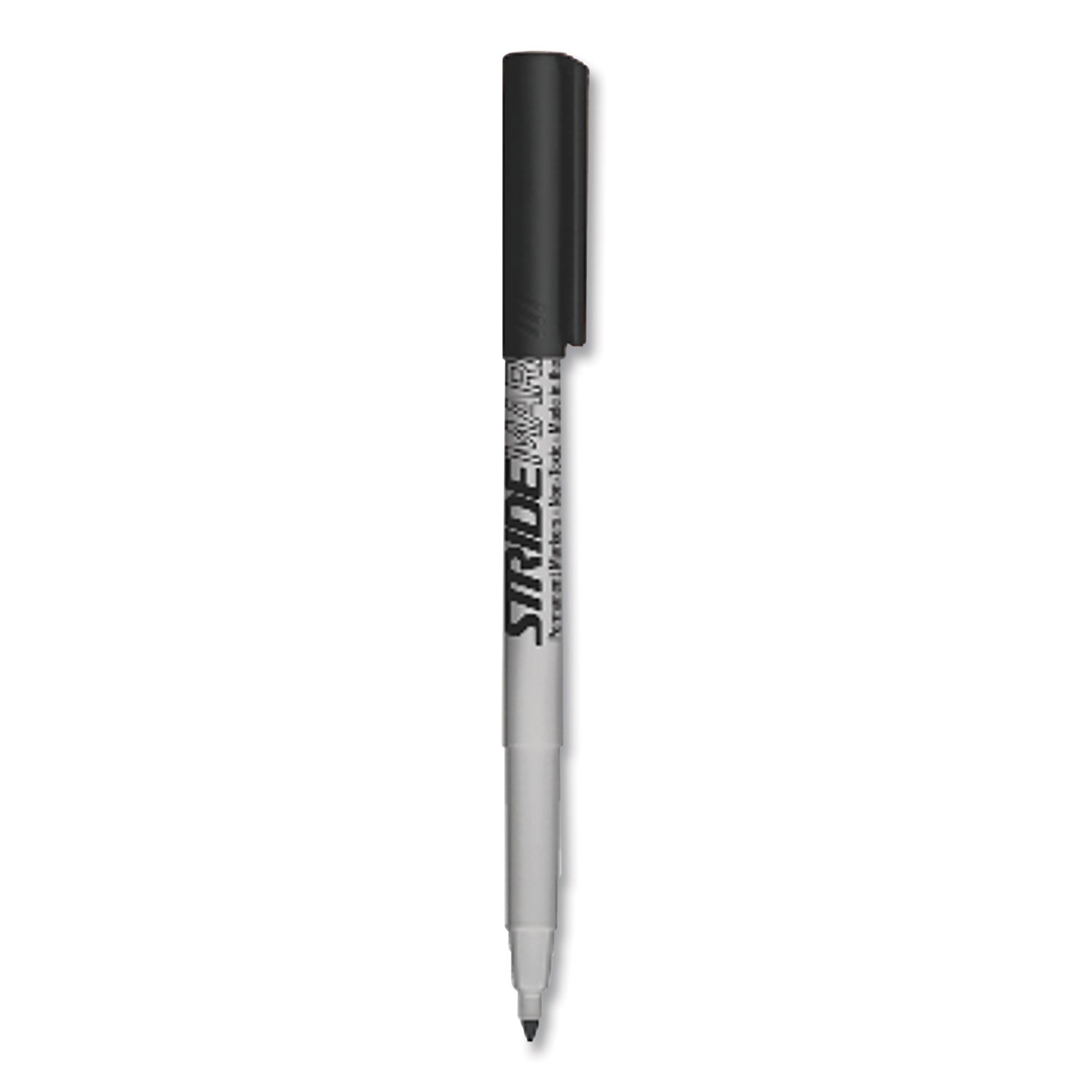 stridemark-permanent-marker-fine-bullet-tip-black-12-box_stw27001 - 1