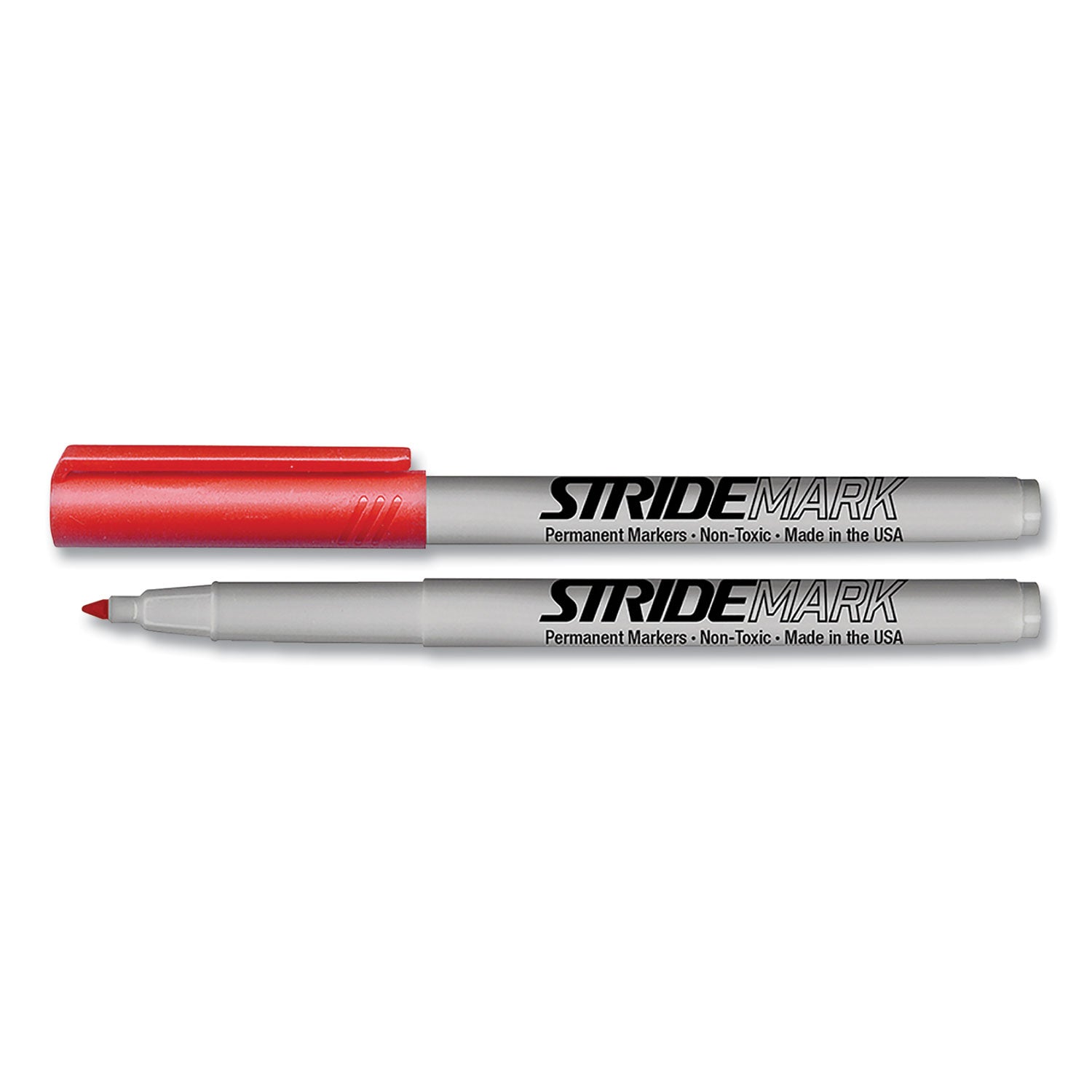 stridemark-tank-permanent-marker-broad-chisel-tip-red-12-pack_stw27003 - 3