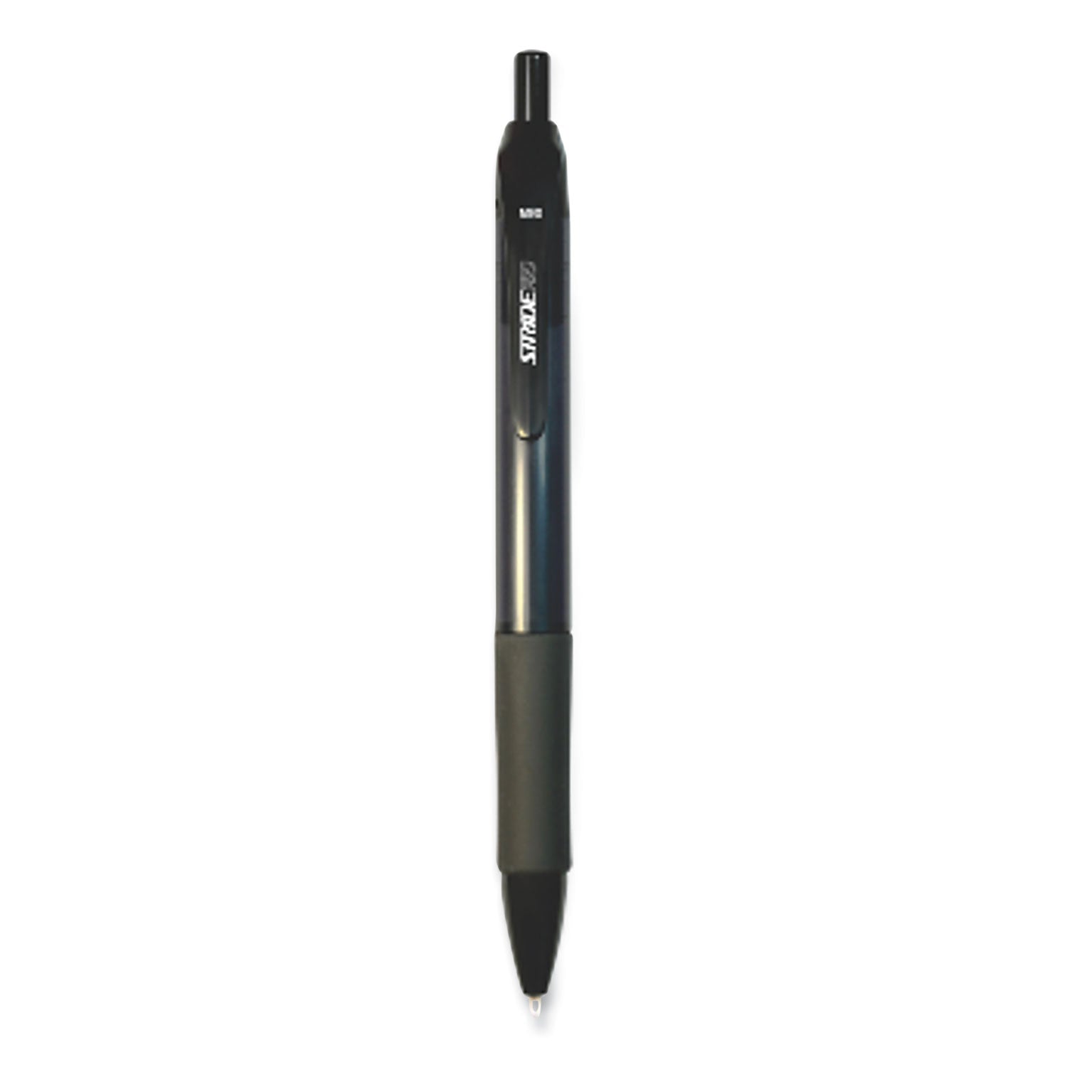 striderio-gel-pen-retractable-medium-07-mm-black-ink-translucent-black-barrel-12-box_stw52001 - 1