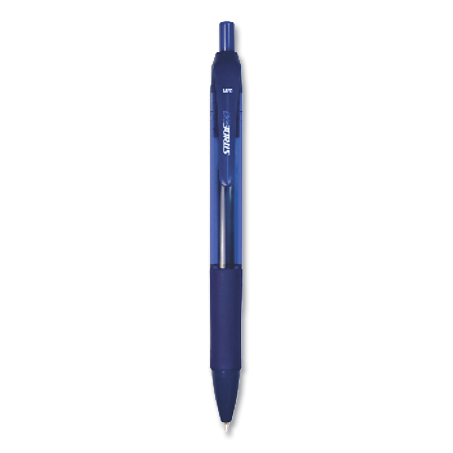 striderio-gel-pen-retractable-medium-07-mm-blue-ink-translucent-blue-barrel-12-box_stw52002 - 1