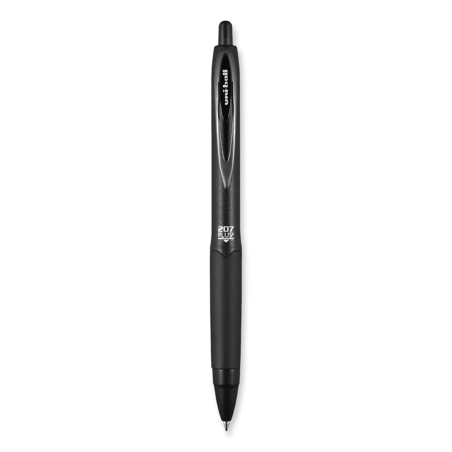 207-plus+-gel-pen-retractable-medium-07-mm-black-ink-black-barrel-4-pack_ubc70460 - 2