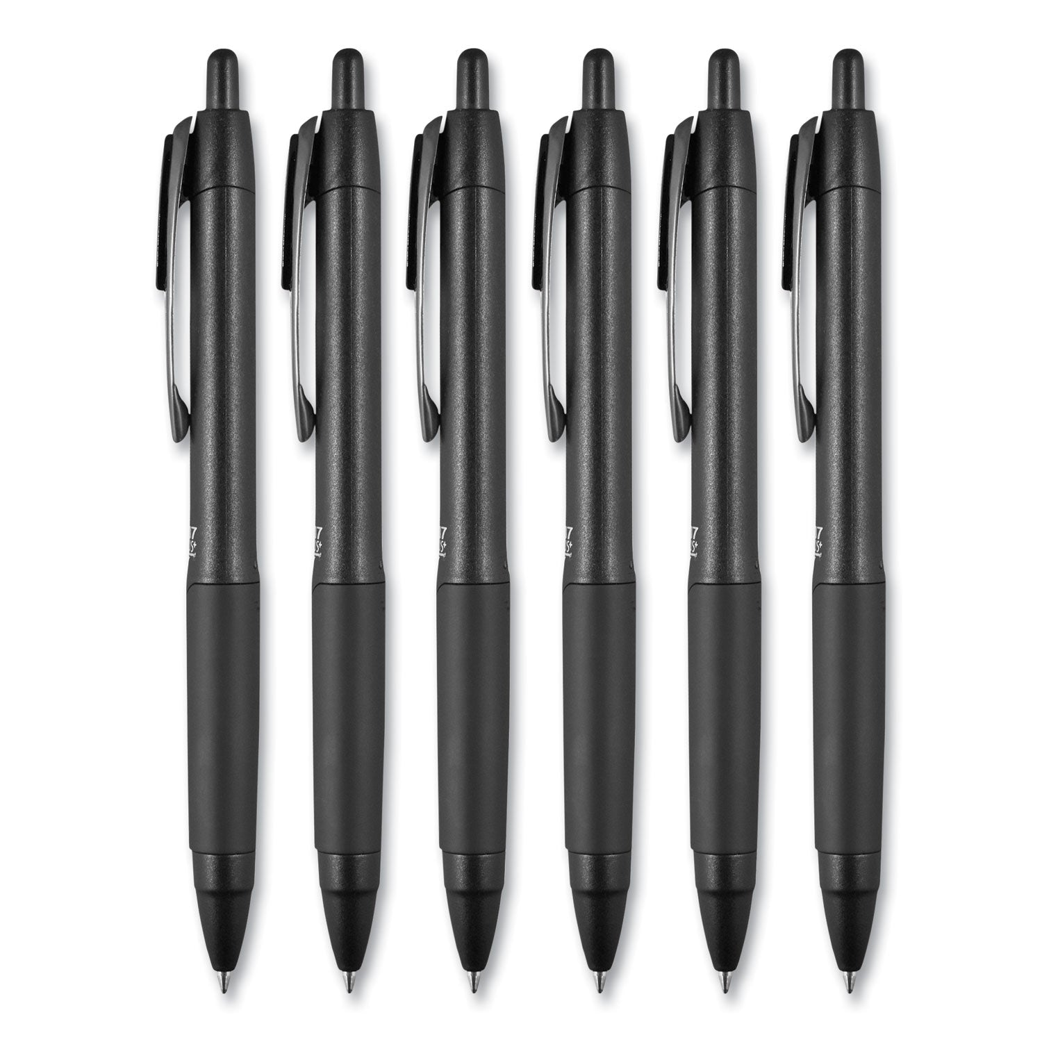 207-plus+-gel-pen-retractable-medium-07-mm-assorted-inspirational-ink-colors-black-barrel-6-pack_ubc70491 - 6