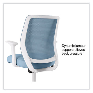 essentials-mesh-back-fabric-task-chair-with-arms-supports-up-to-275-lb-seafoam-fabric-seat-mesh-back-white-base_uos60409 - 2