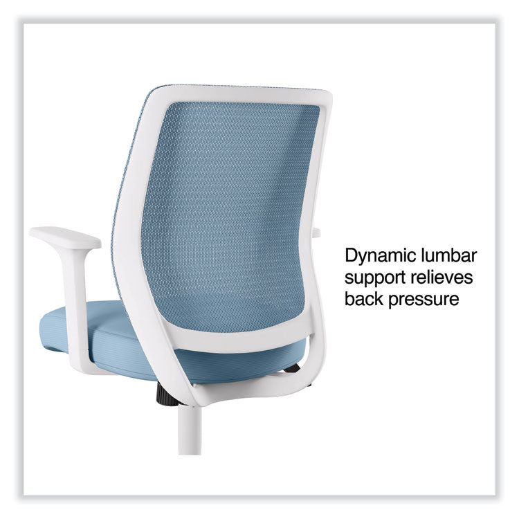 essentials-mesh-back-fabric-task-chair-with-arms-supports-up-to-275-lb-seafoam-fabric-seat-mesh-back-white-base_uos60409 - 2