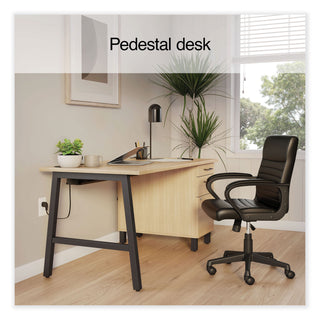 essentials-single-pedestal-writing-desk-with-integrated-power-management-598-x-299-x-297-natural-wood-black_uos60419cc - 3