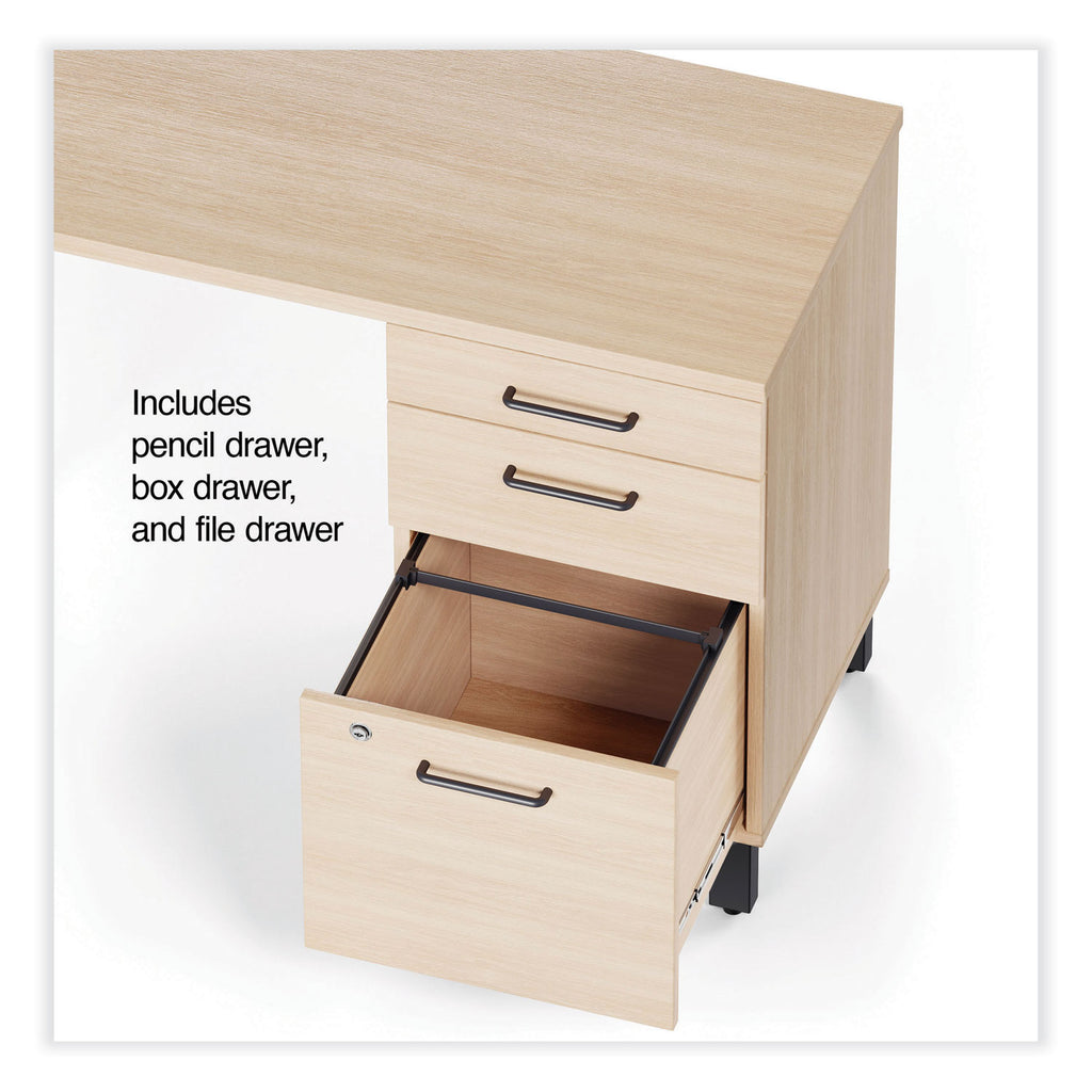 essentials-single-pedestal-l-shaped-desk-with-integrated-power-management-598-x-598-x-297-natural-wood-black_uos60420cc - 5