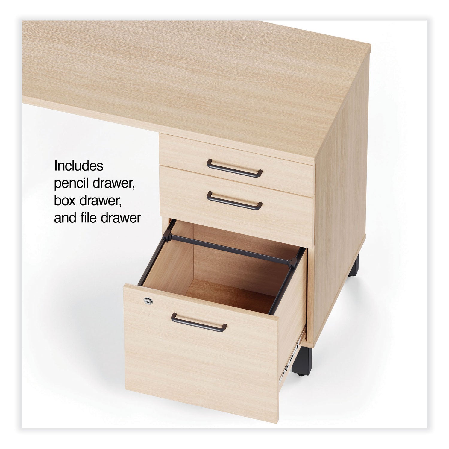 essentials-single-pedestal-l-shaped-desk-with-integrated-power-management-598-x-598-x-297-natural-wood-black_uos60420cc - 5