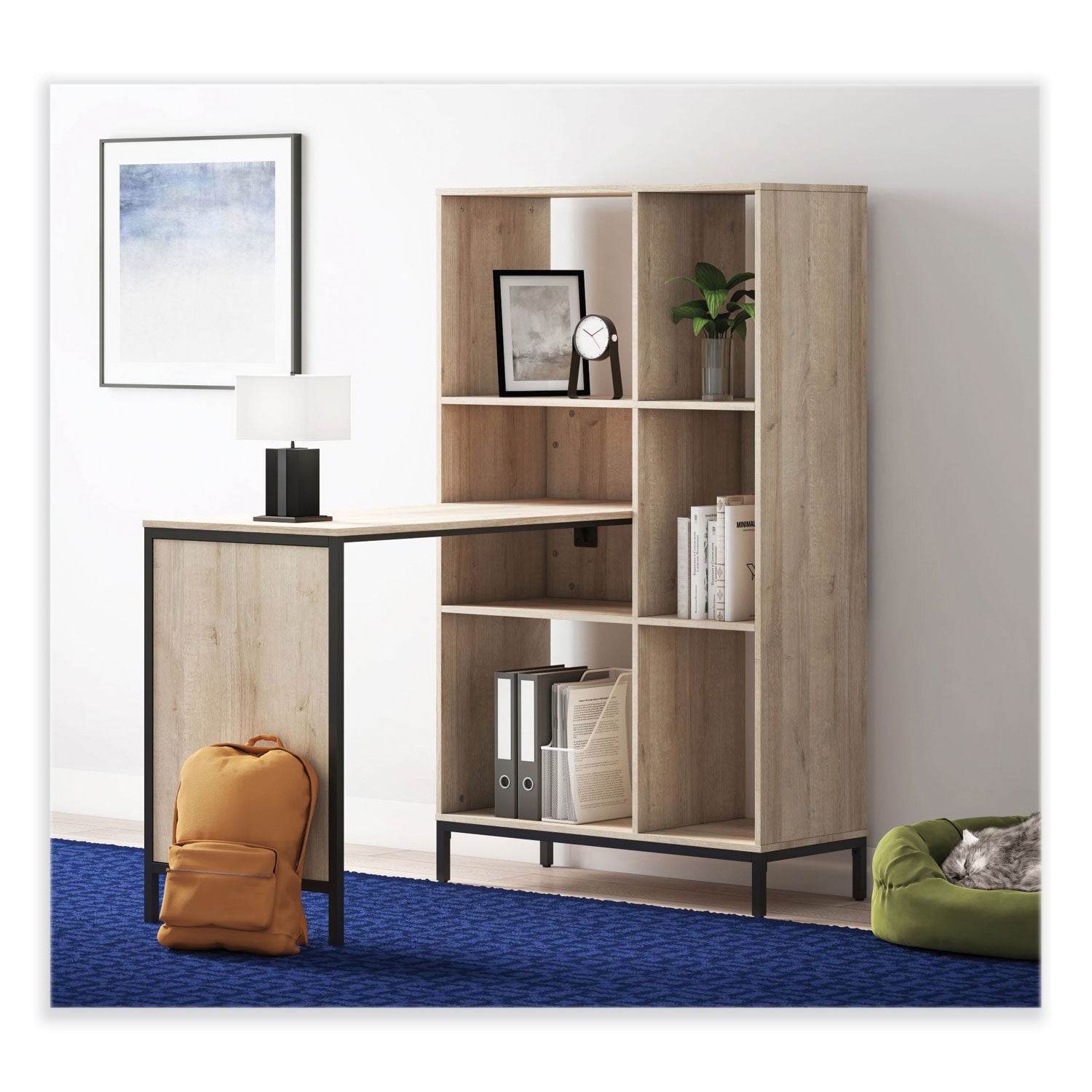 turing-home-office-workstation-with-integrated-bookcase-and-power-center-483-x-3175-x-5525-desert-ash-black_whltu48cd - 5