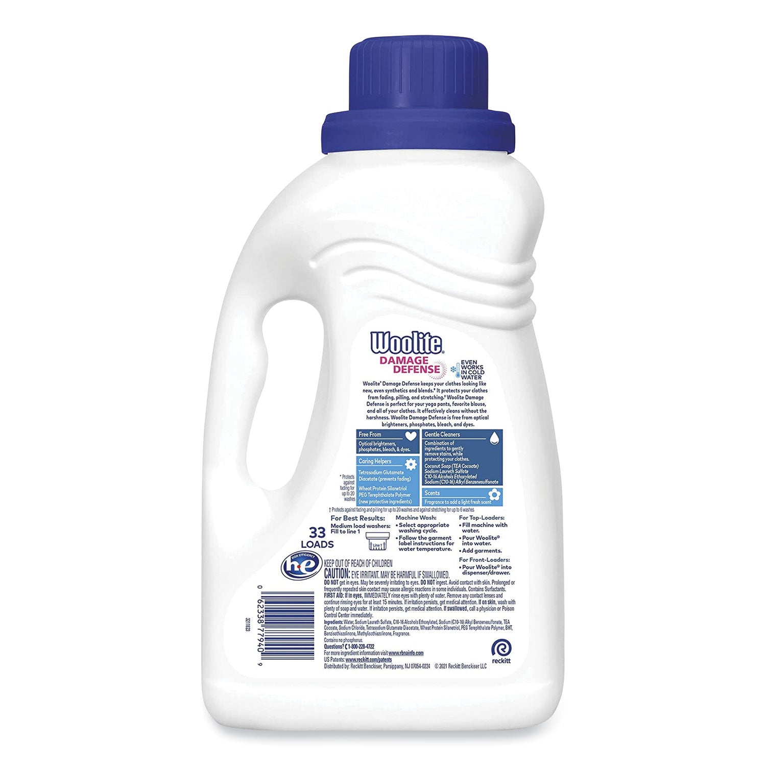Laundry Detergent for All Clothes, Light Floral, 50 oz Bottle - 