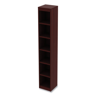 alera-valencia-series-narrow-profile-bookcase-six-shelf-1181w-x-1181d-x-7173h-mahogany_aleva67212my - 3