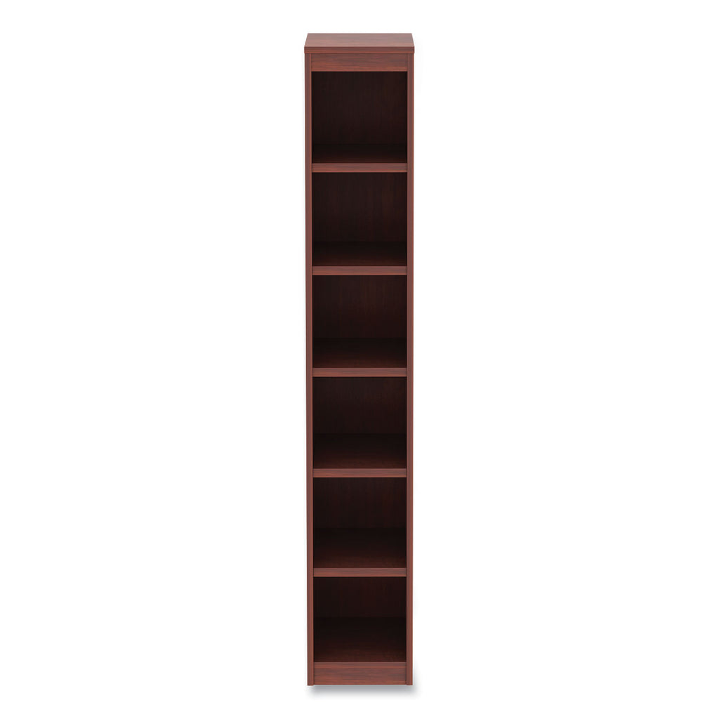 alera-valencia-series-narrow-profile-bookcase-six-shelf-1181w-x-1181d-x-7173h-medium-cherry_aleva67212mc - 4