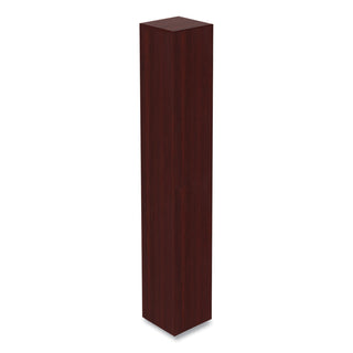 alera-valencia-series-narrow-profile-bookcase-six-shelf-1181w-x-1181d-x-7173h-mahogany_aleva67212my - 2