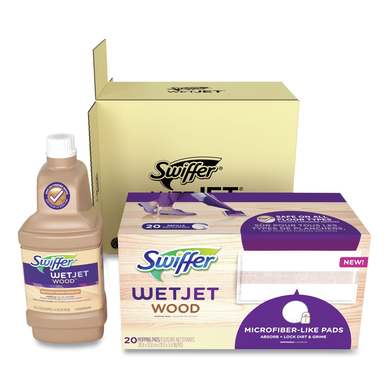 wetjet-system-wood-cleaning-solution-refill-with-mopping-pads-unscented-125-l-bottle_pgc77134 - 2