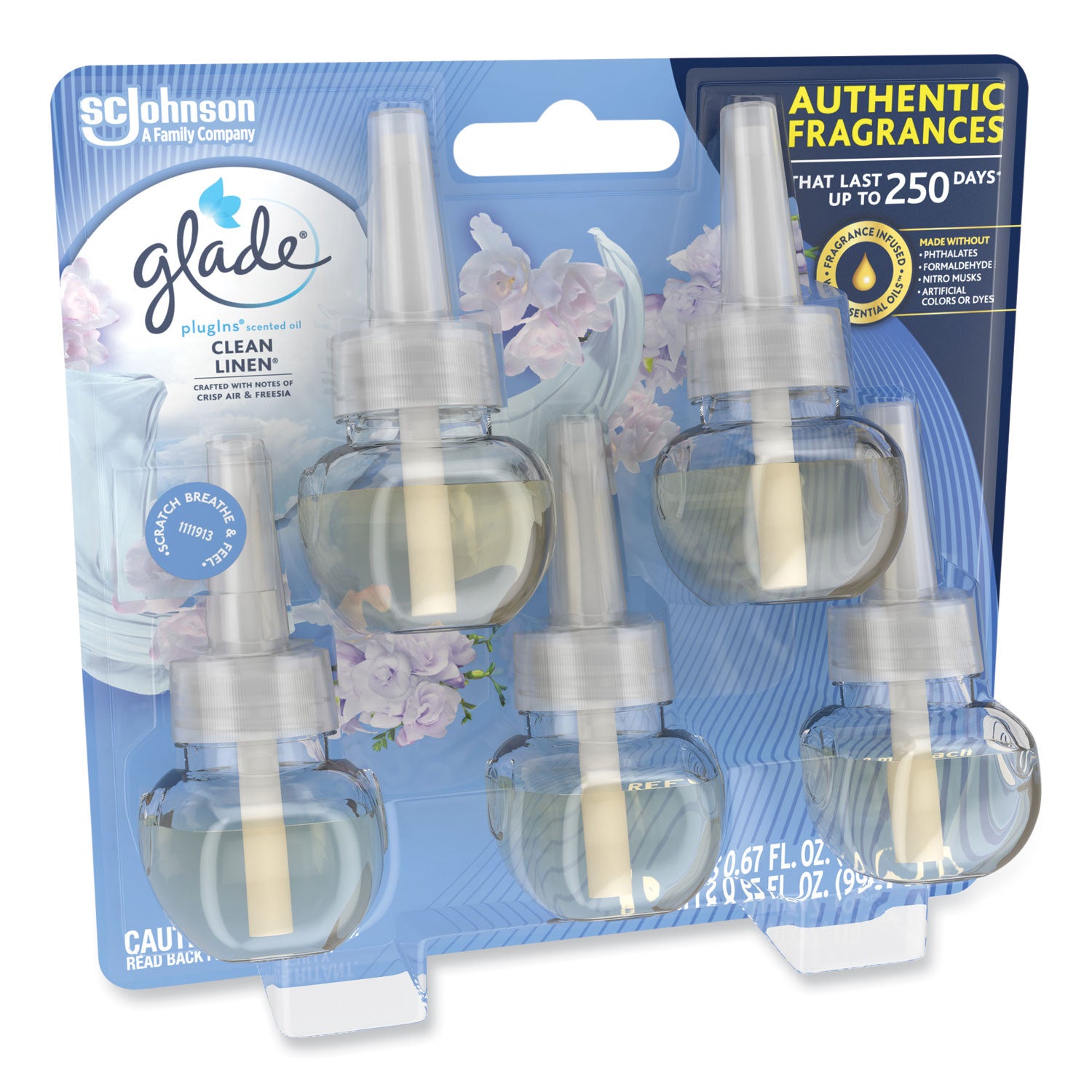 plugins-scented-oil-refill-clean-linen-067-oz-5-pack_sjn322829 - 4