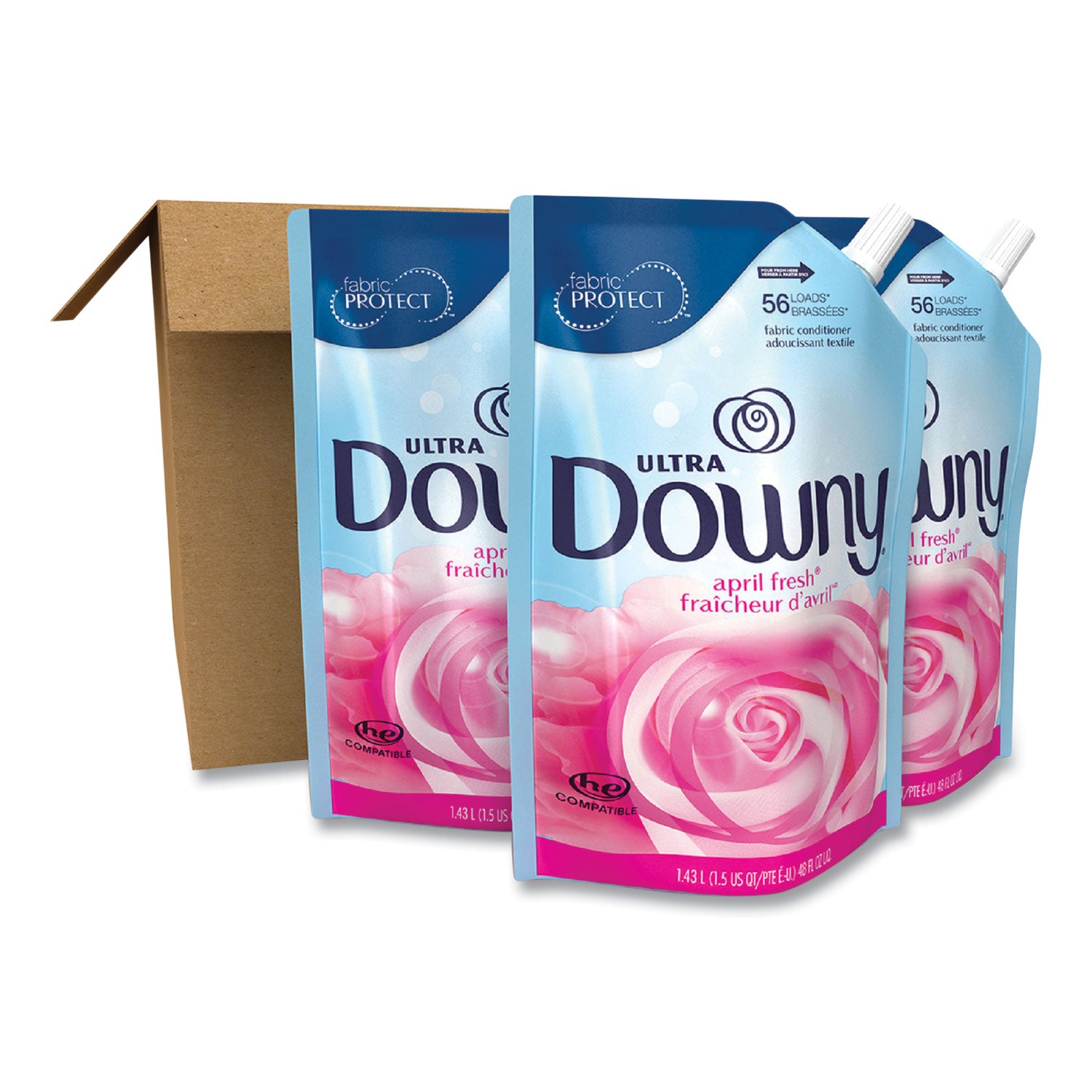 liquid-fabric-softener-april-fresh-48-oz-pouch-3-carton_pgc99172 - 2