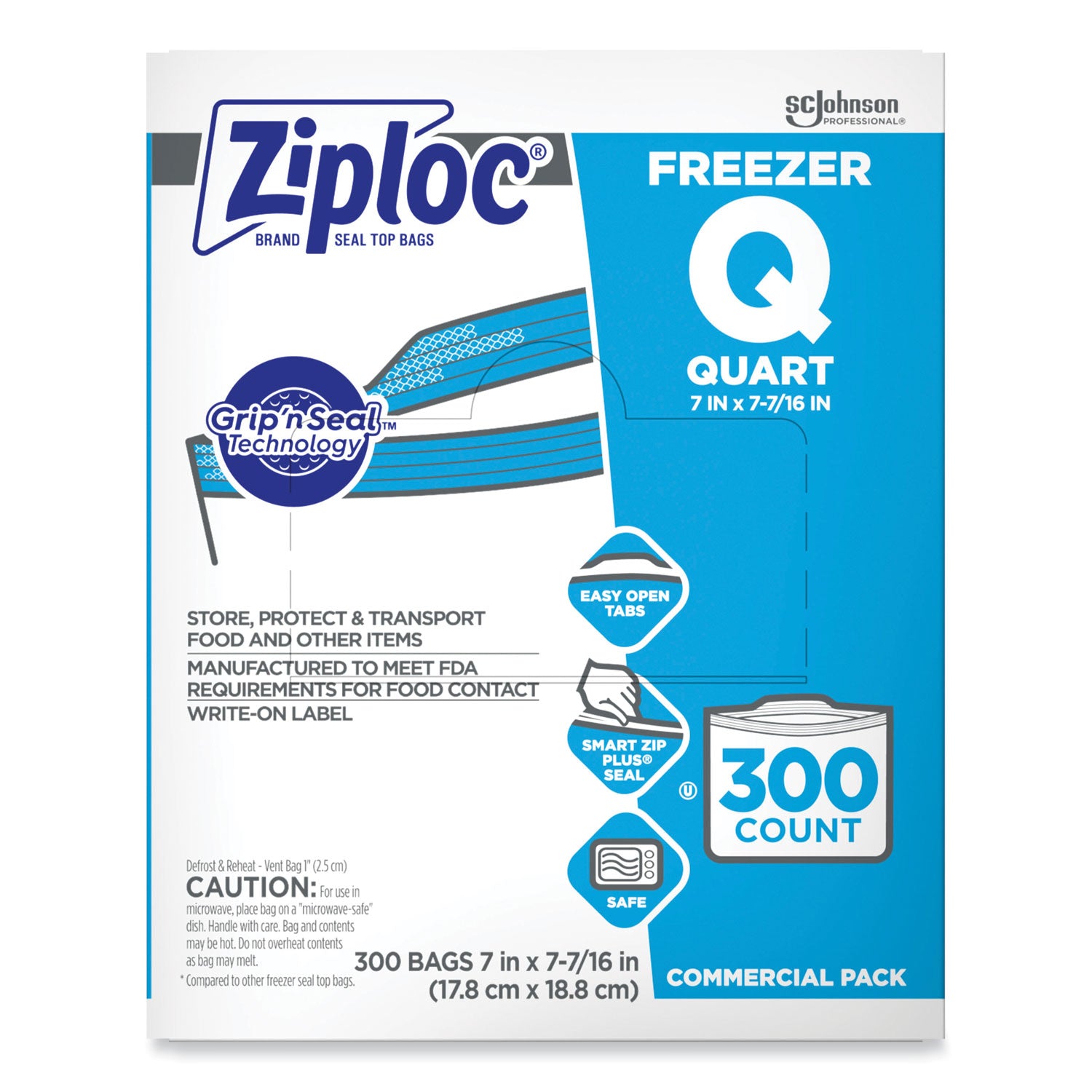 double-zipper-freezer-bags-1-qt-27-mil-7-x-775-clear-300-carton_sjn696187 - 1