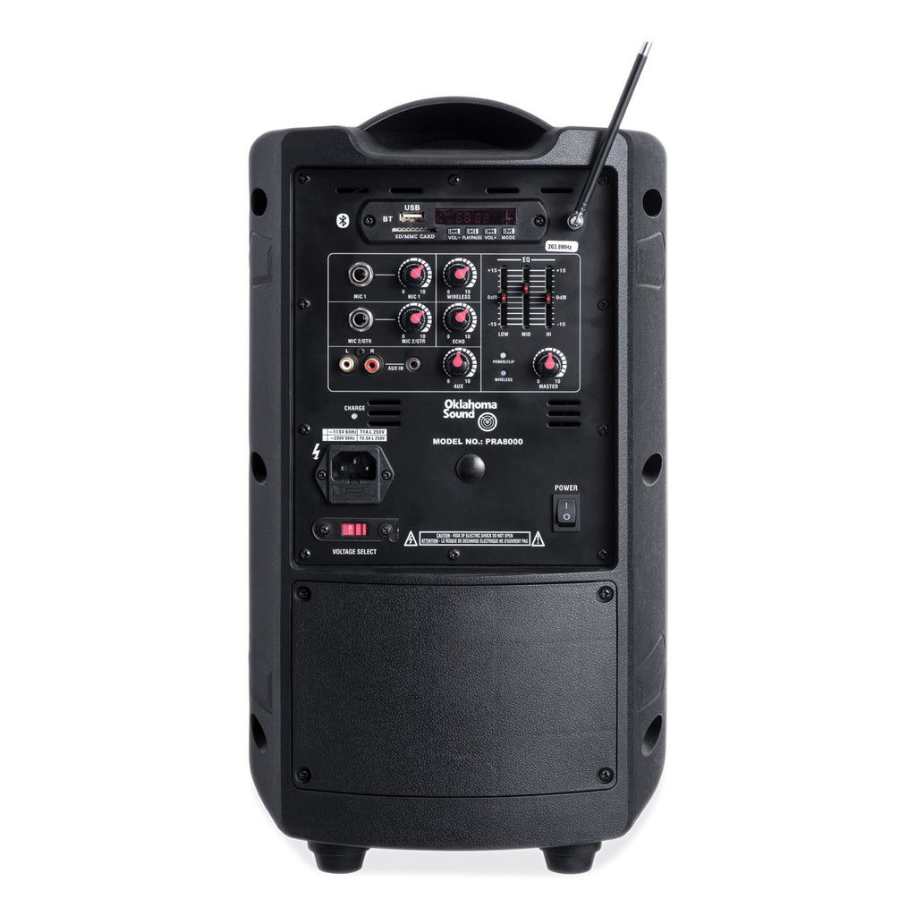 wireless-pa-system-with-wireless-tie-clip-microphone-40-w-black-ships-in-1-3-business-days_npspra8000pra86 - 2