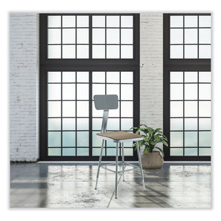 6300 Series Height Adj HD Square Seat Steel Stool w/Back, Supports 500 lb, 18"-26" Seat Ht, Brown/Gray, Ships in 1-3 Bus Days