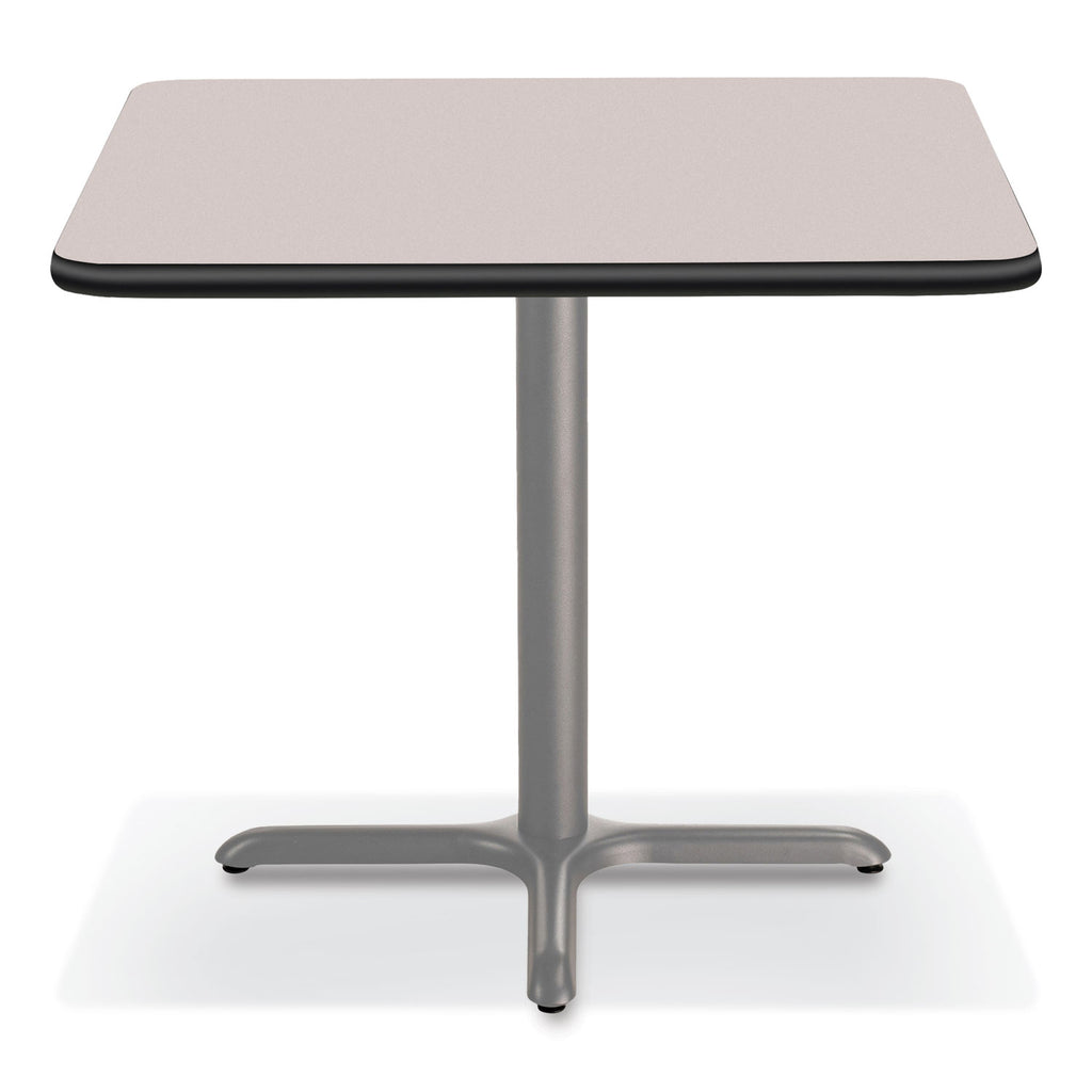 Cafe Table, 36w x 36d x 30h, Square Top/X-Base, Gray Nebula Top, Gray Base, Ships in 7-10 Business Days