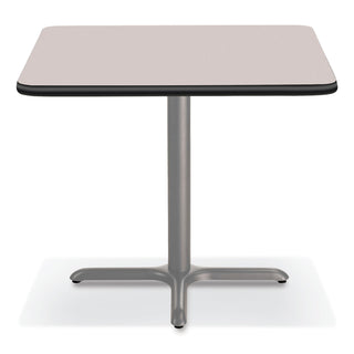 Cafe Table, 36w x 36d x 30h, Square Top/X-Base, Gray Nebula Top, Gray Base, Ships in 7-10 Business Days