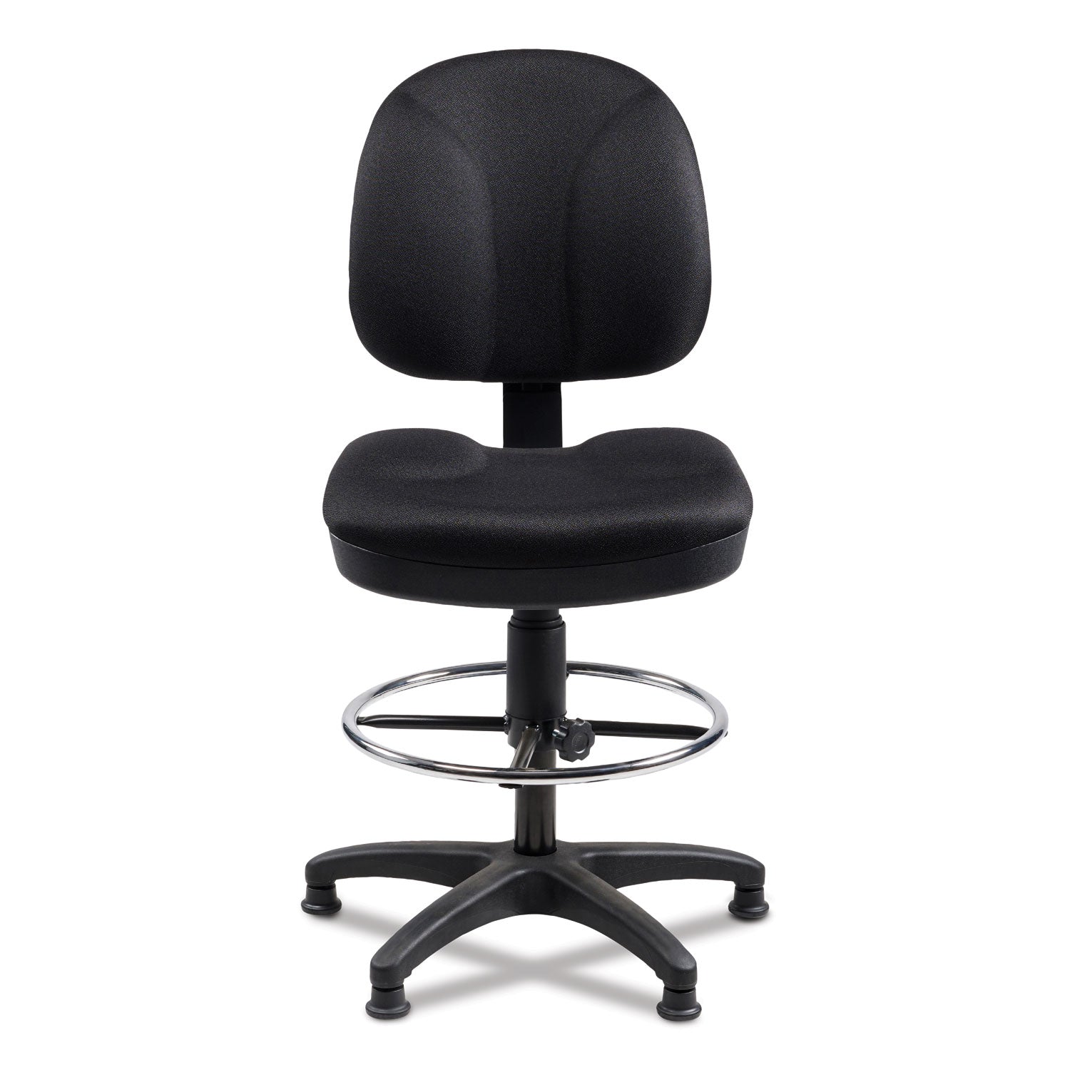 Comfort Task Stool, Supports Up to 300 lb, 24.5" to 34.5" Seat Height, Black Seat/Back, Black/Base,Ships in 1-3 Business Days