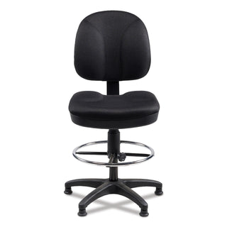 Comfort Task Stool, Supports Up to 300 lb, 24.5" to 34.5" Seat Height, Black Seat/Back, Black/Base,Ships in 1-3 Business Days