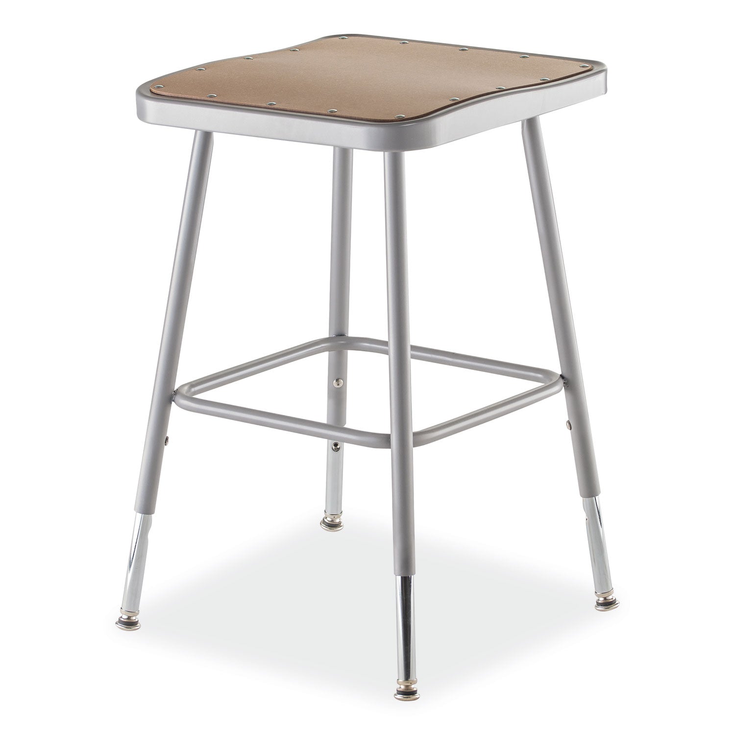 6300-series-height-adj-hd-square-seat-stool-backless-supports-500-lb-18-to-26-seat-ht-brown-gray-ships-in-1-3-bus-days_nps6318h - 1
