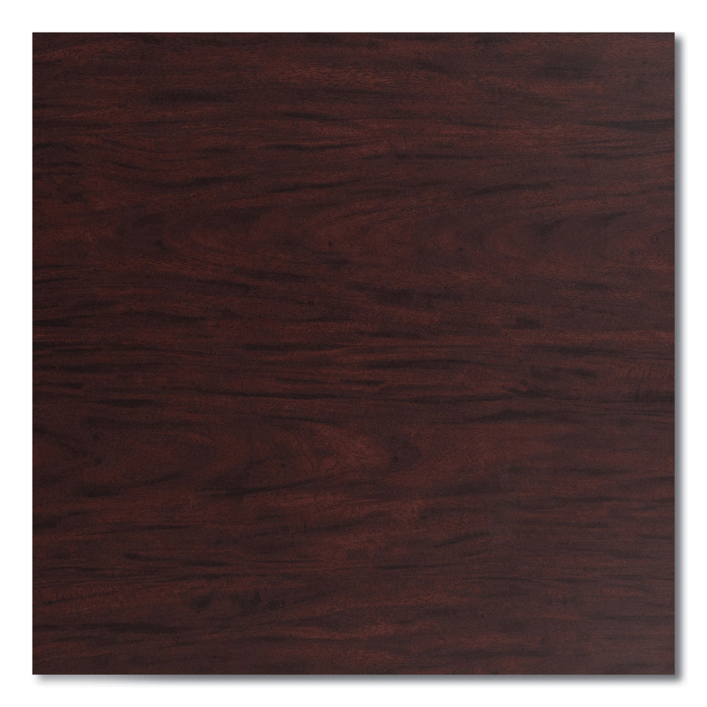 Cafe Table, 36" Diameter x 30h, Round Top/X-Base, Mahogany Top, Gray Base, Ships in 7-10 Business Days