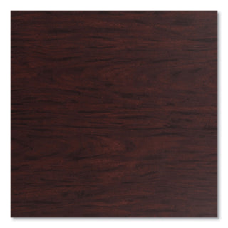 Cafe Table, 36" Diameter x 36h, Round Top/X-Base, Mahogany Top, Gray Base, Ships in 7-10 Business Days