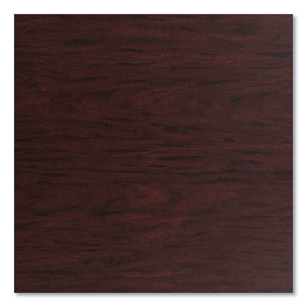Cafe Table, 36" Diameter x 42h, Round Top/X-Base, Mahogany Top, Gray Base, Ships in 7-10 Business Days
