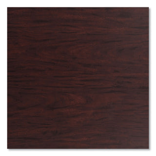 Cafe Table, 36" Diameter x 42h, Round Top/X-Base, Mahogany Top, Gray Base, Ships in 7-10 Business Days