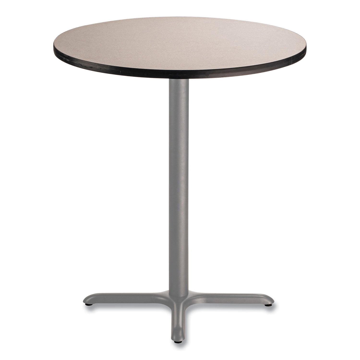 Cafe Table, 36" Diameter x 42h, Round Top/X-Base, Gray Nebula Top, Gray Base, Ships in 7-10 Business Days