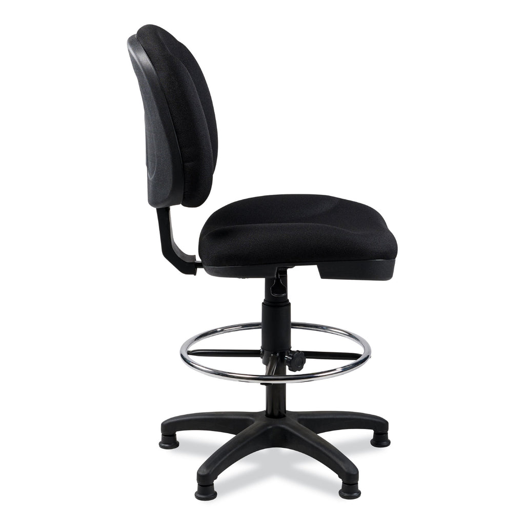 Comfort Task Stool, Supports Up to 300 lb, 24.5" to 34.5" Seat Height, Black Seat/Back, Black/Base,Ships in 1-3 Business Days