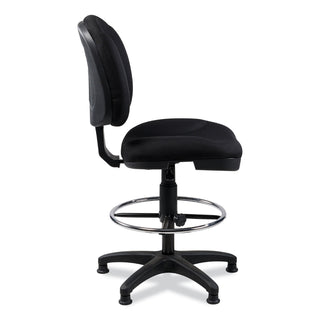 Comfort Task Stool, Supports Up to 300 lb, 24.5" to 34.5" Seat Height, Black Seat/Back, Black/Base,Ships in 1-3 Business Days