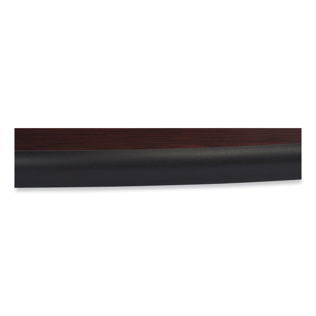 Cafe Table, 36" Diameter x 30h, Round Top/X-Base, Mahogany Top, Gray Base, Ships in 7-10 Business Days