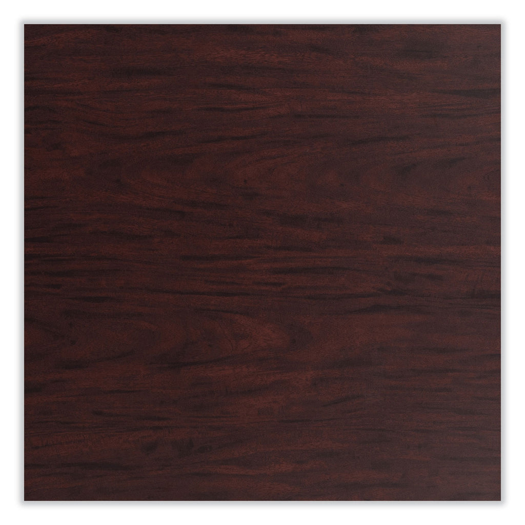 Cafe Table, 36" Diameter x 42h, Round Top/Base, Mahogany Top, Black Base, Ships in 7-10 Business Days
