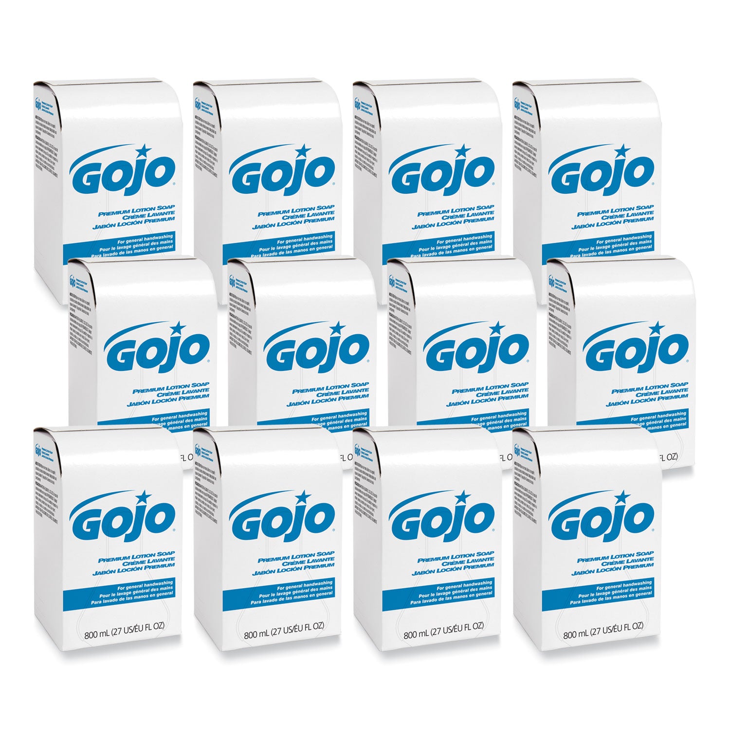 Premium Lotion Soap, Waterfall, 800 mL Bag-in-Box Refill, 12/Carton