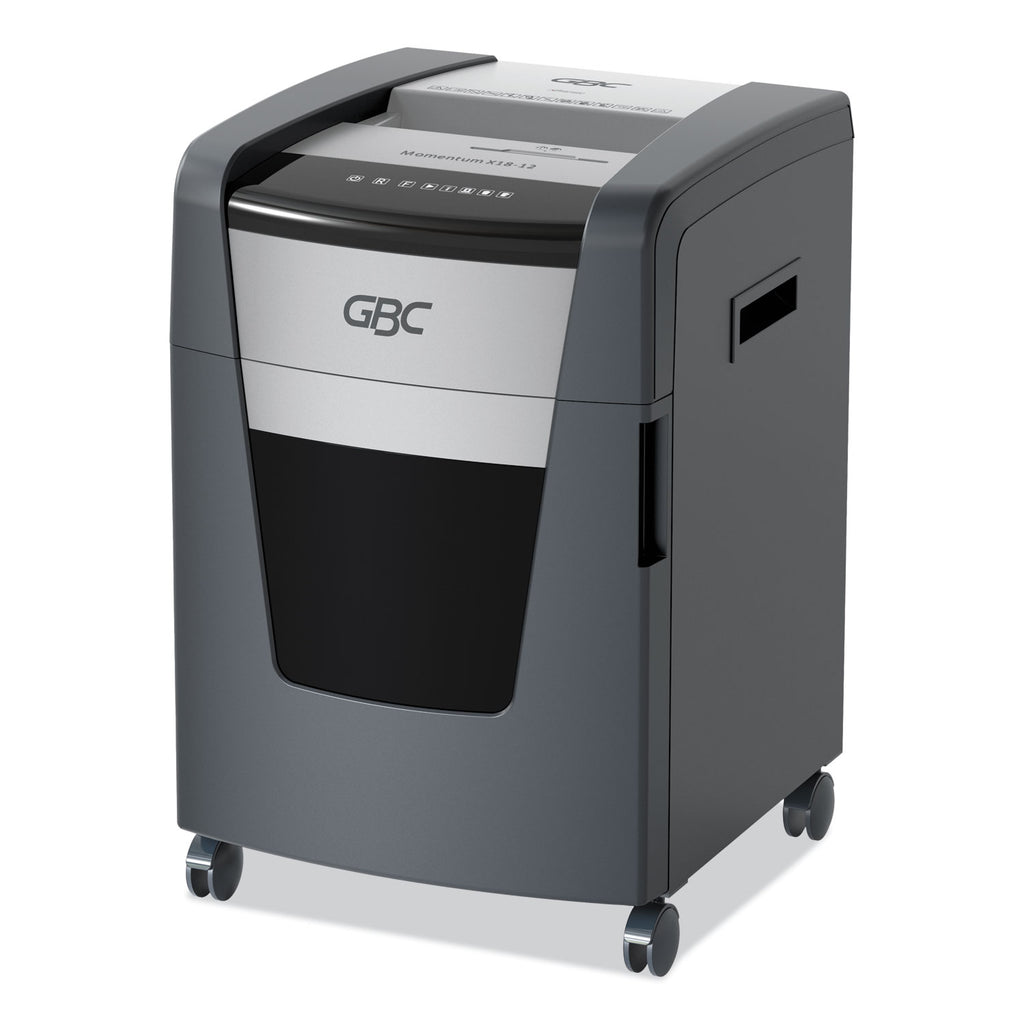 Momentum X18-12 Micro-Cut P-4 Anti-Jam Shredder, 18 Manual Sheet Capacity