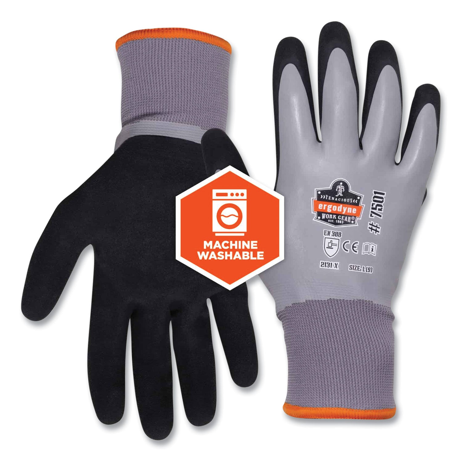 proflex-7501-coated-waterproof-winter-gloves-gray-2x-large-pair-ships-in-1-3-business-days_ego17636 - 2