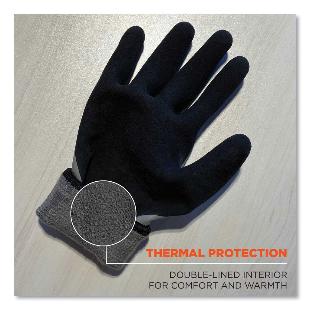 ProFlex 7501 Coated Waterproof Winter Gloves, Gray, Small, Pair, Ships in 1-3 Business Days