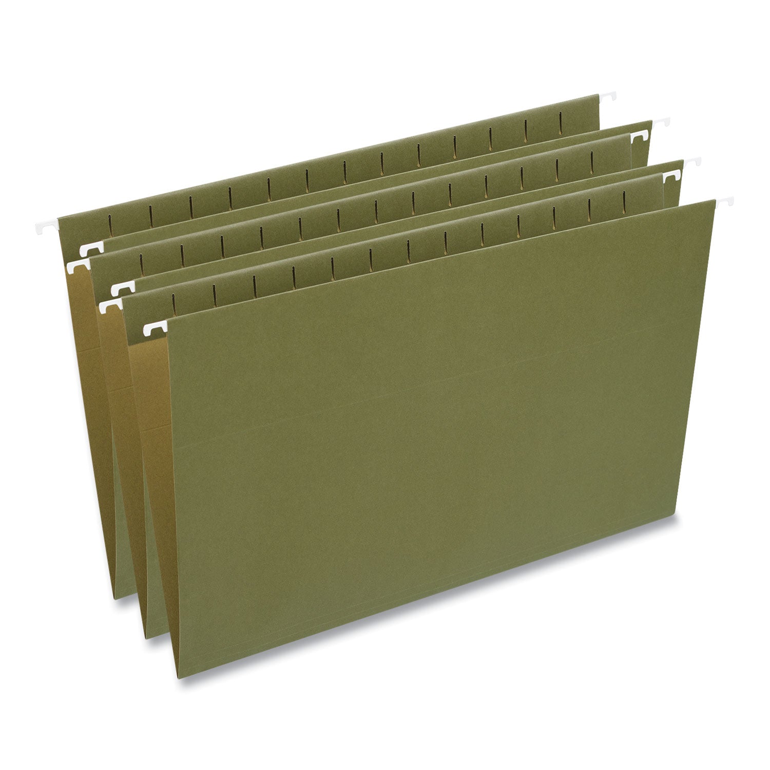 hanging-file-folders-legal-size-1-5-cut-tabs-standard-green-50-carton_unv34111 - 1