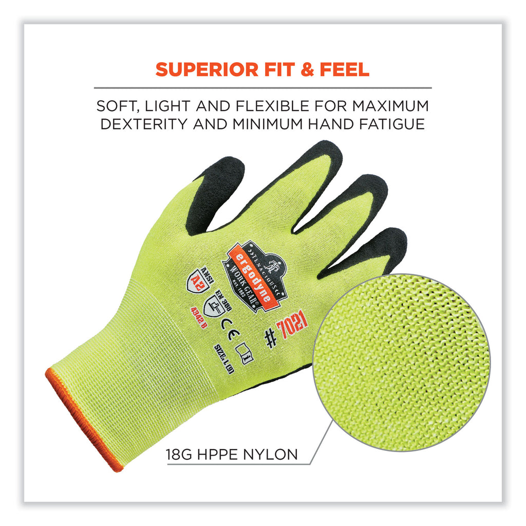 proflex-7021-case-hi-vis-nitrile-coated-cr-gloves-lime-x-large-144-pairs-carton-ships-in-1-3-business-days_ego17865 - 2