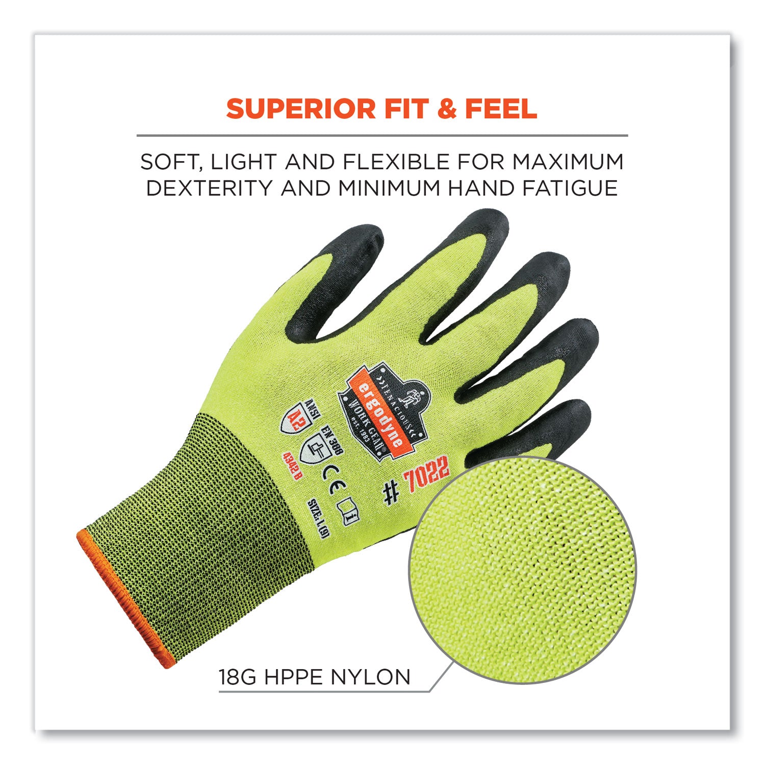 proflex-7022-ansi-a2-coated-cr-gloves-dsx-lime-large-pair-ships-in-1-3-business-days_ego17974 - 2