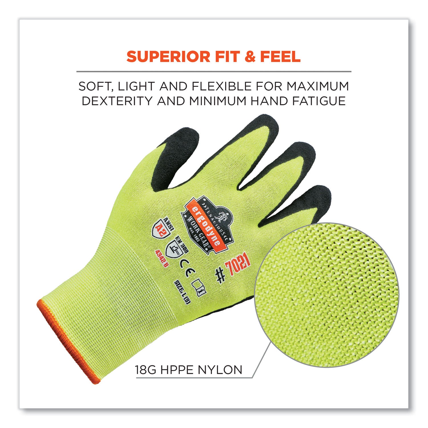 proflex-7021-hi-vis-nitrile-coated-cr-gloves-lime-small-pair-ships-in-1-3-business-days_ego17962 - 2