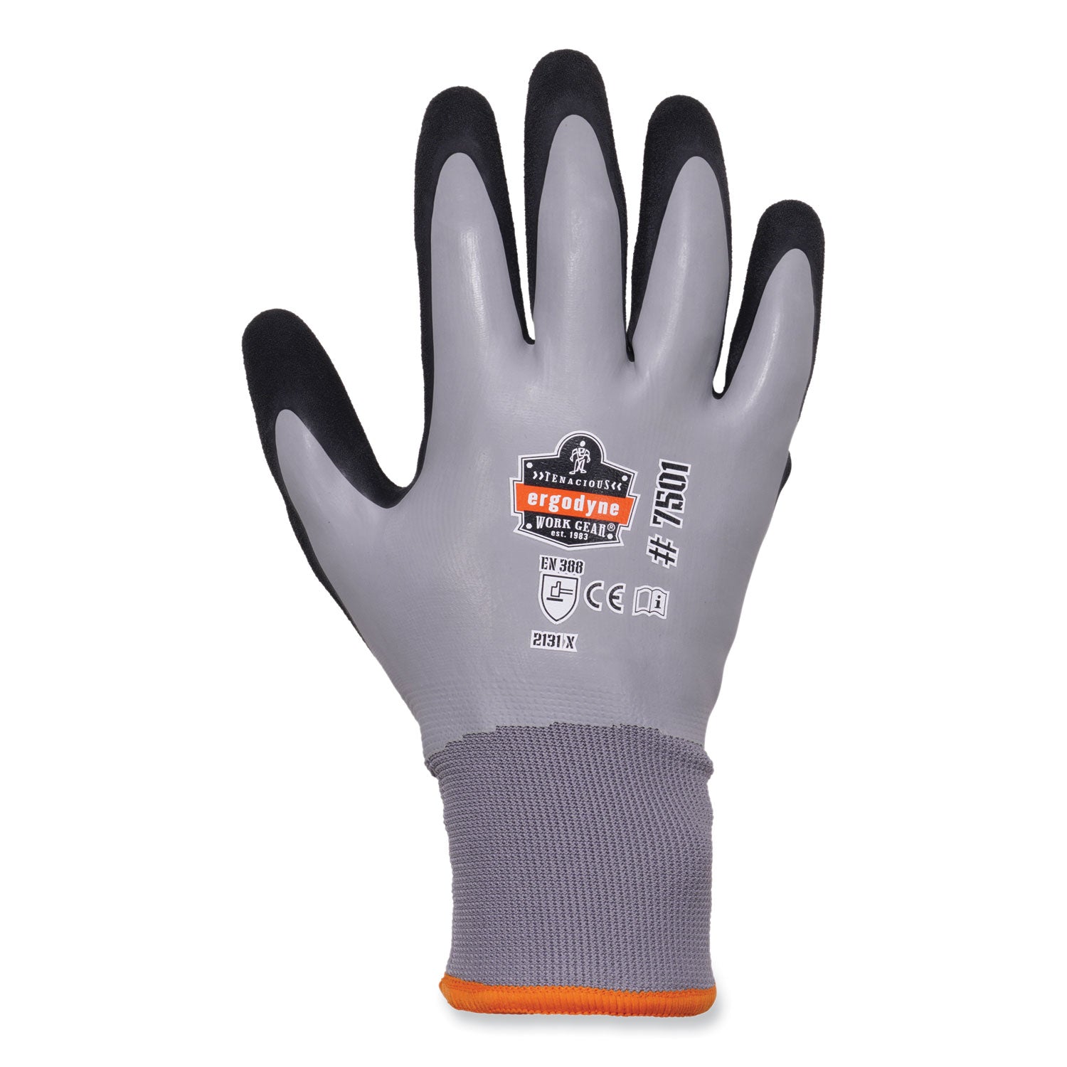 ProFlex 7501-CASE Coated Waterproof Winter Gloves, Gray, X-Large, 144 Pairs/Carton, Ships in 1-3 Business Days