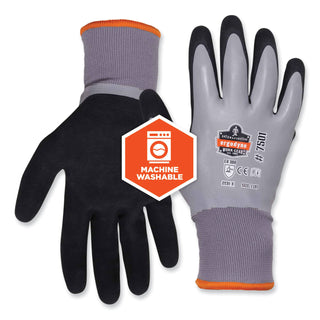 ProFlex 7501-CASE Coated Waterproof Winter Gloves, Gray, X-Large, 144 Pairs/Carton, Ships in 1-3 Business Days