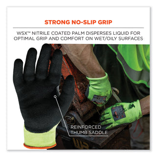 ProFlex 7041-CASE ANSI A4 Nitrile Coated CR Gloves, Lime, Medium, 144 Pairs/Carton, Ships in 1-3 Business Days