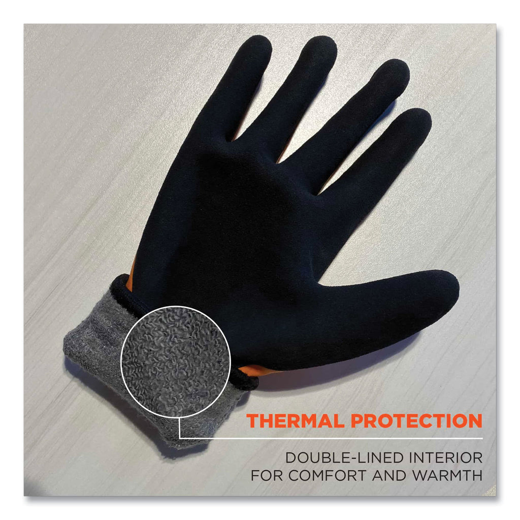 ProFlex 7551 ANSI A5 Coated Waterproof CR Gloves, Orange, X-Large, Pair, Ships in 1-3 Business Days