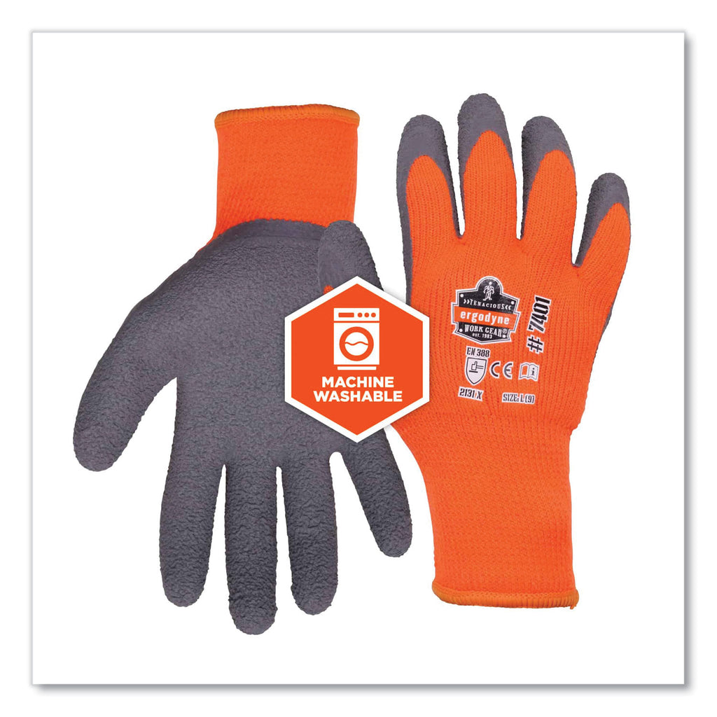 ProFlex 7401-CASE Coated Lightweight Winter Gloves, Orange, X-Large, 144 Pairs/Carton, Ships in 1-3 Business Days