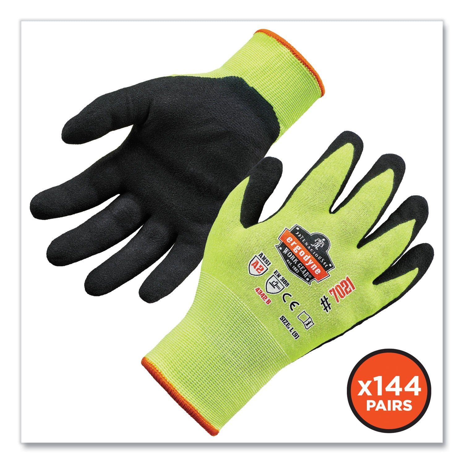 proflex-7021-case-hi-vis-nitrile-coated-cr-gloves-lime-x-large-144-pairs-carton-ships-in-1-3-business-days_ego17865 - 4